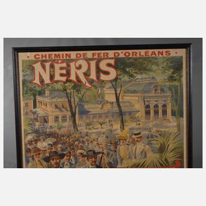 Werbeplakat der Orleans-Eisenbahn für Néris-les-Bains