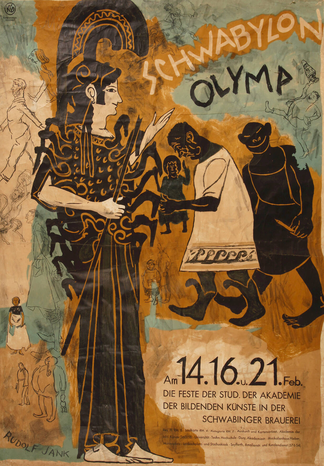 Künstlerplakat Rudolf Jank