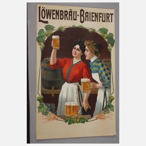 Werbeplakat Löwenbräu