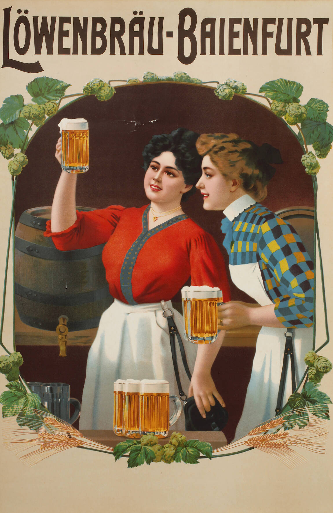 Werbeplakat Löwenbräu