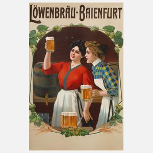 Werbeplakat Löwenbräu