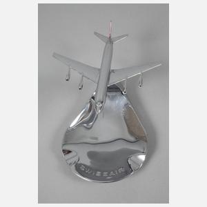 Tischascher und Feuerzeug Aviatik