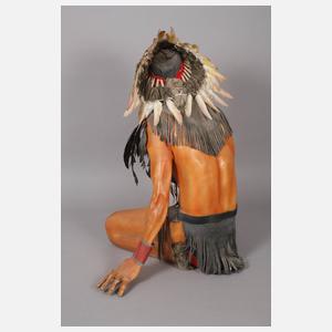 Dekorationsfigur Indianer
