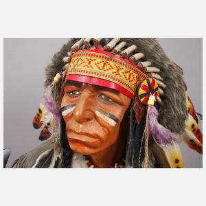 Dekorationsfigur Indianer