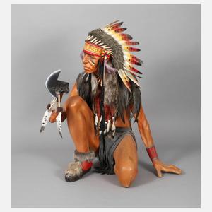 Dekorationsfigur Indianer