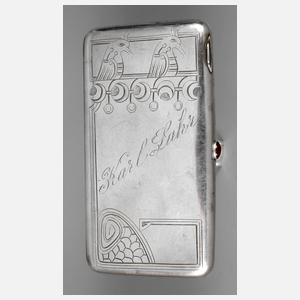 Russisches Zigarettenetui Silber