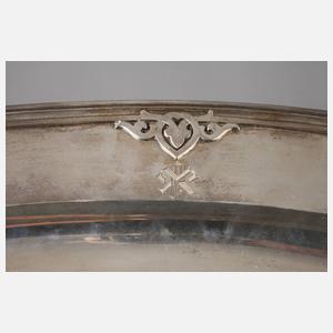 Übergroßes Silbertablett Sankt Petersburg