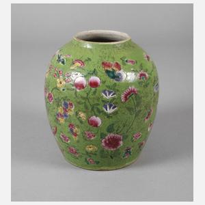 Vase famille verte