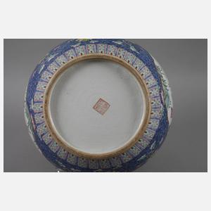 Große Vase Famille rose