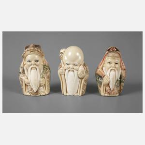 Drei Netsuken