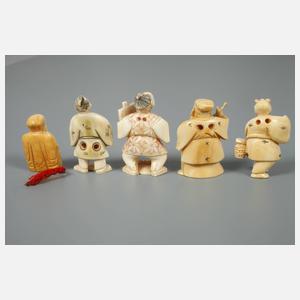 Fünf Netsuken