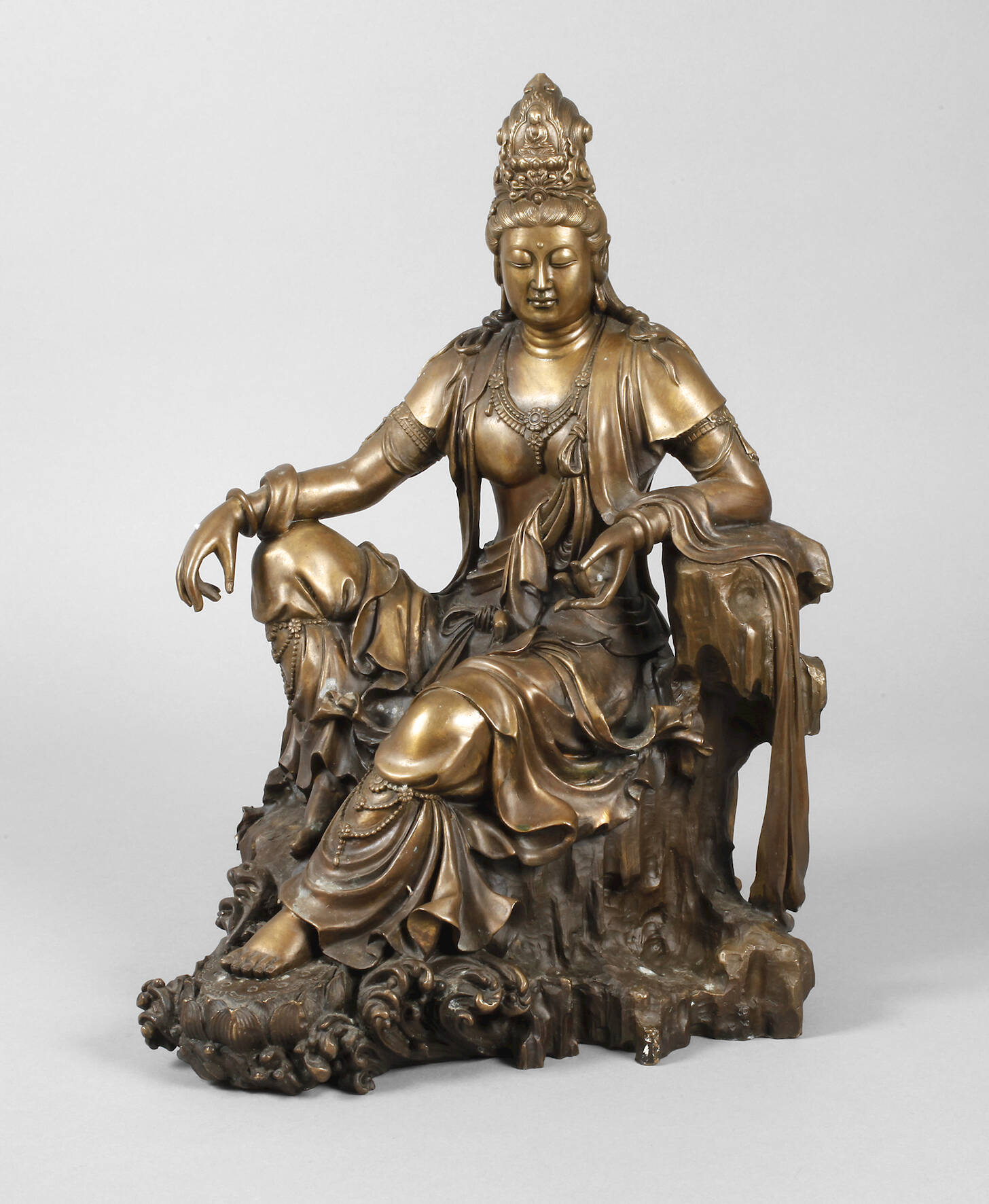 Bronzeplastik Guanyin
