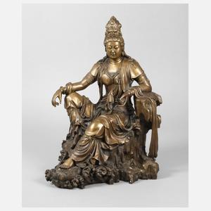 Bronzeplastik Guanyin