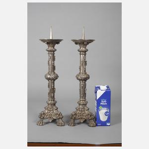 Paar Leuchter mit Chinoiserien