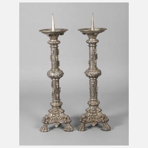 Paar Leuchter mit Chinoiserien