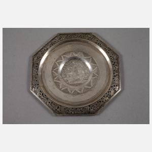 Sechs Untersetzer Silber