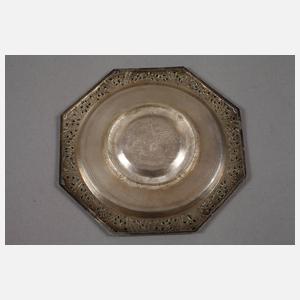 Sechs Untersetzer Silber