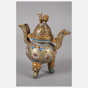 Paar Räuchergefäße Cloisonné