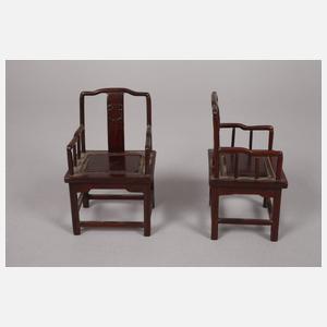 Konvolut Miniaturmöbel