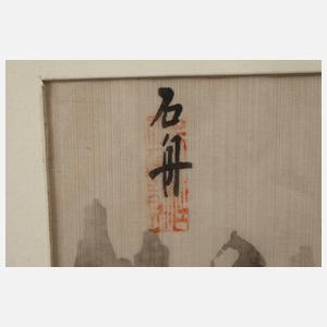Seidenmalerei Japan