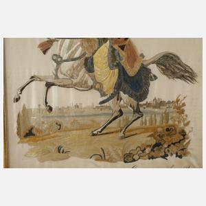 Figürliche Seidenstickerei