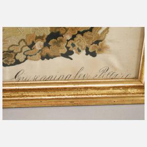 Figürliche Seidenstickerei