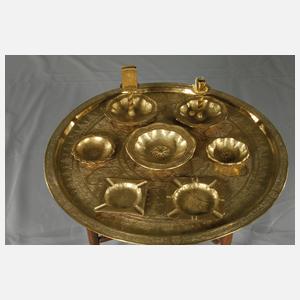 Teetisch mit Rauchgarnitur