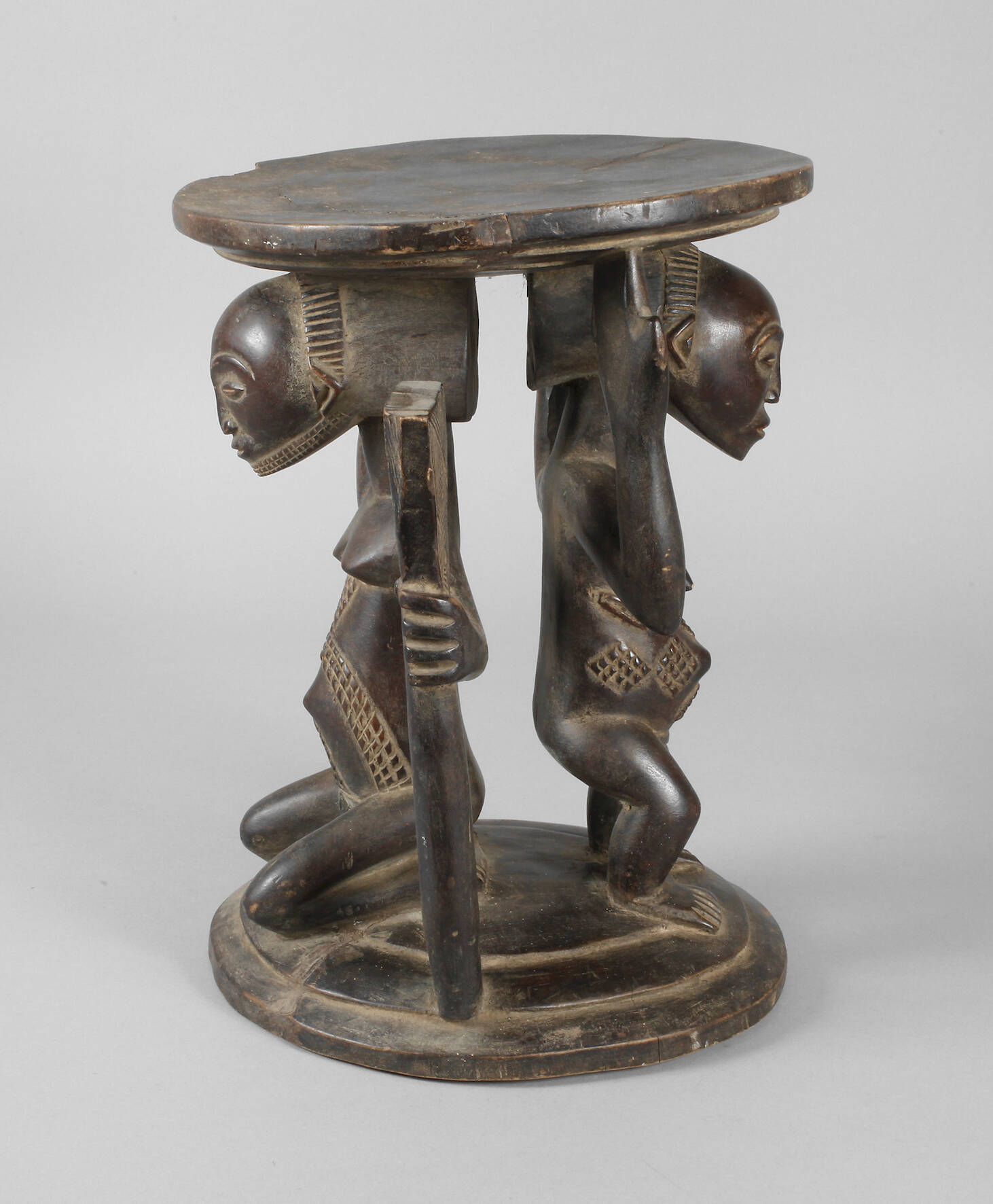 Karyatiden-Hocker der Luba