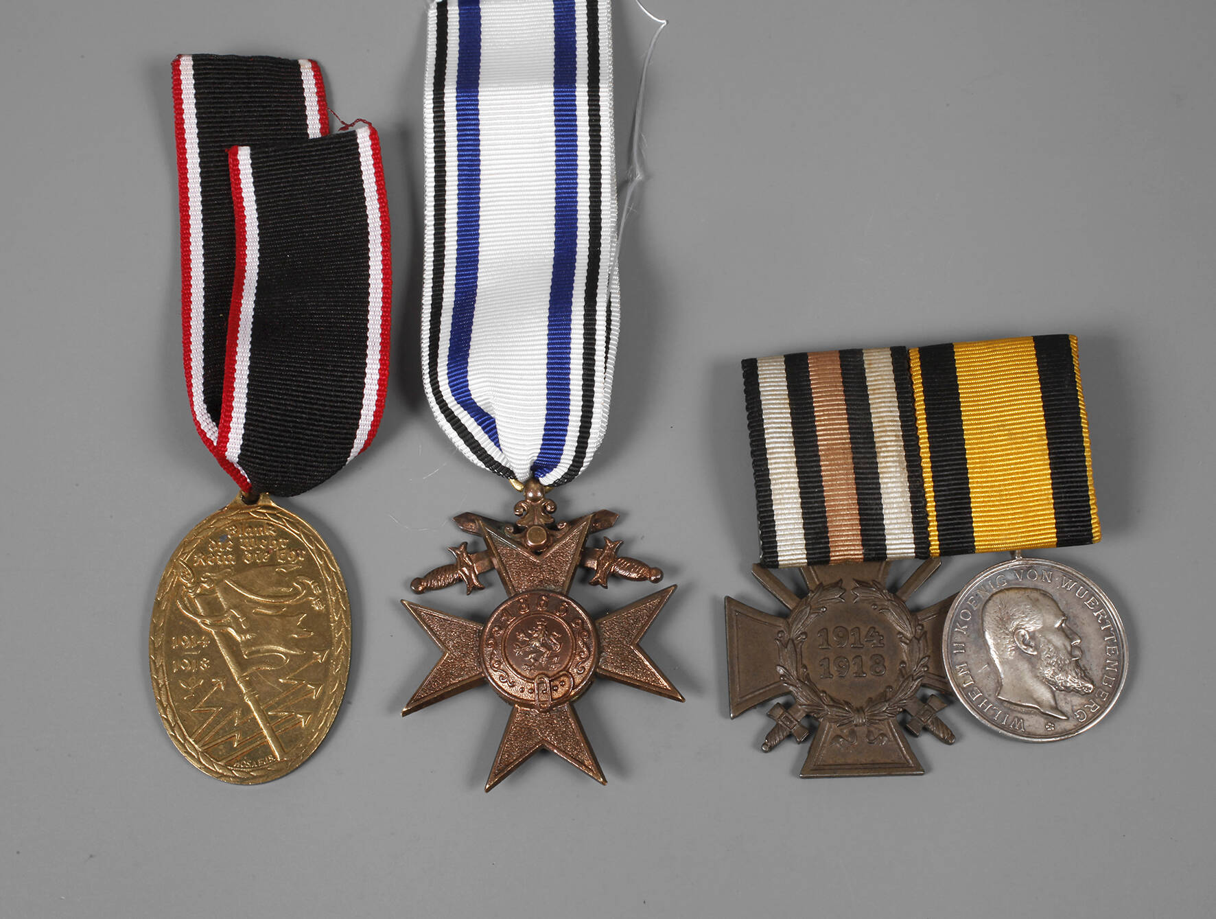 Vier Auszeichnungen 1. Weltkrieg