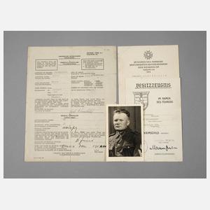 Konvolut Urkunden 2. Weltkrieg