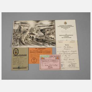 Konvolut Dokumente 2. Weltkrieg