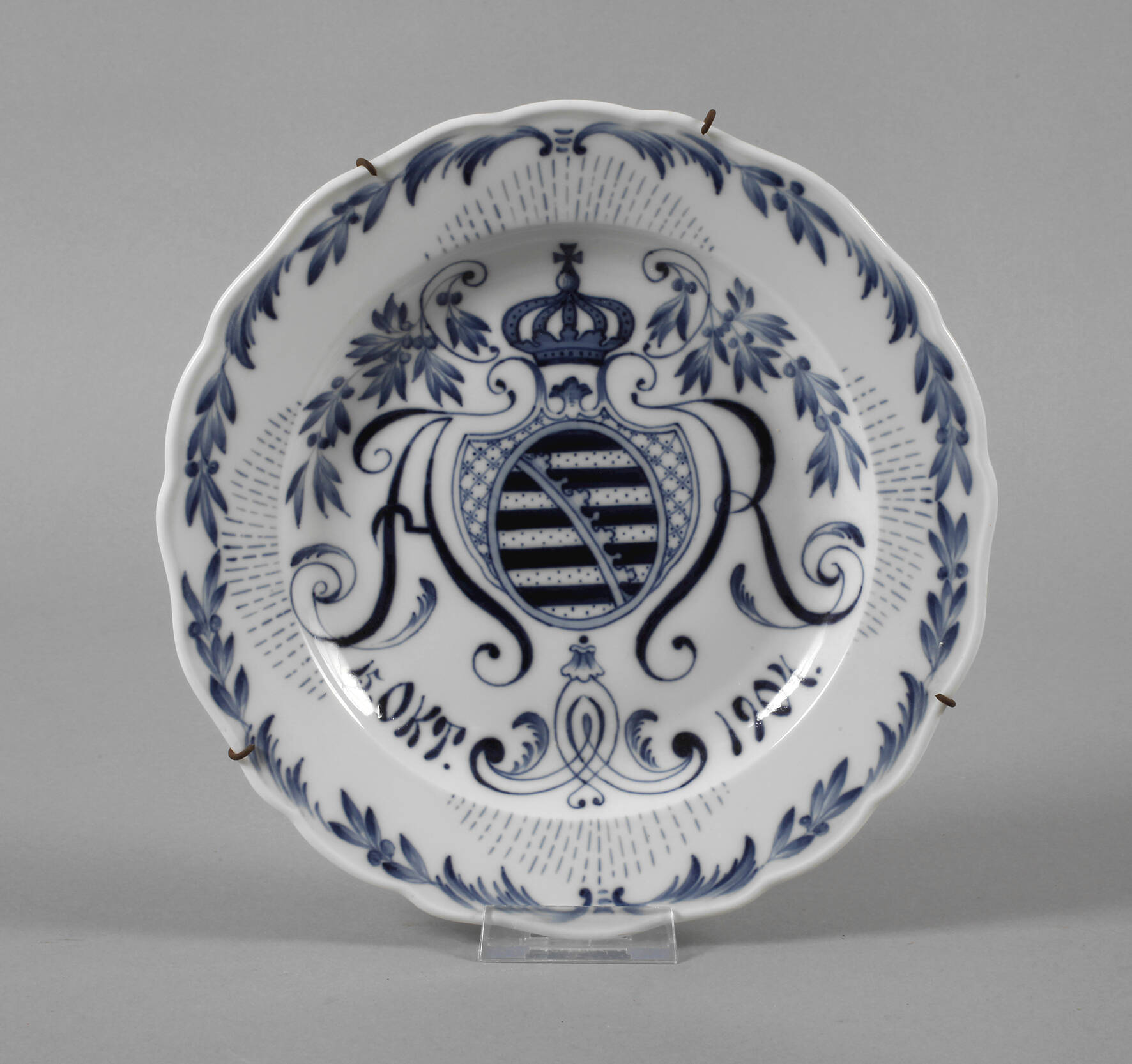 Meissen Krönungsteller Sachsen