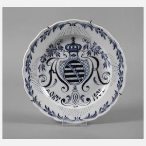 Meissen Krönungsteller Sachsen