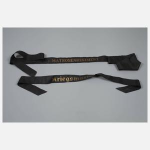 Zwei Mützenbänder Marine