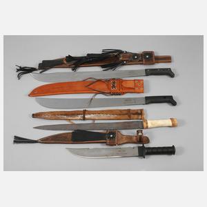 Konvolut Macheten und Schwerter