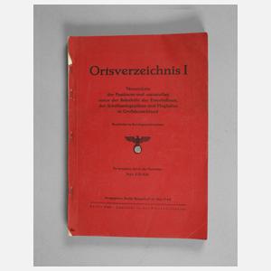 Ortsverzeichnis I