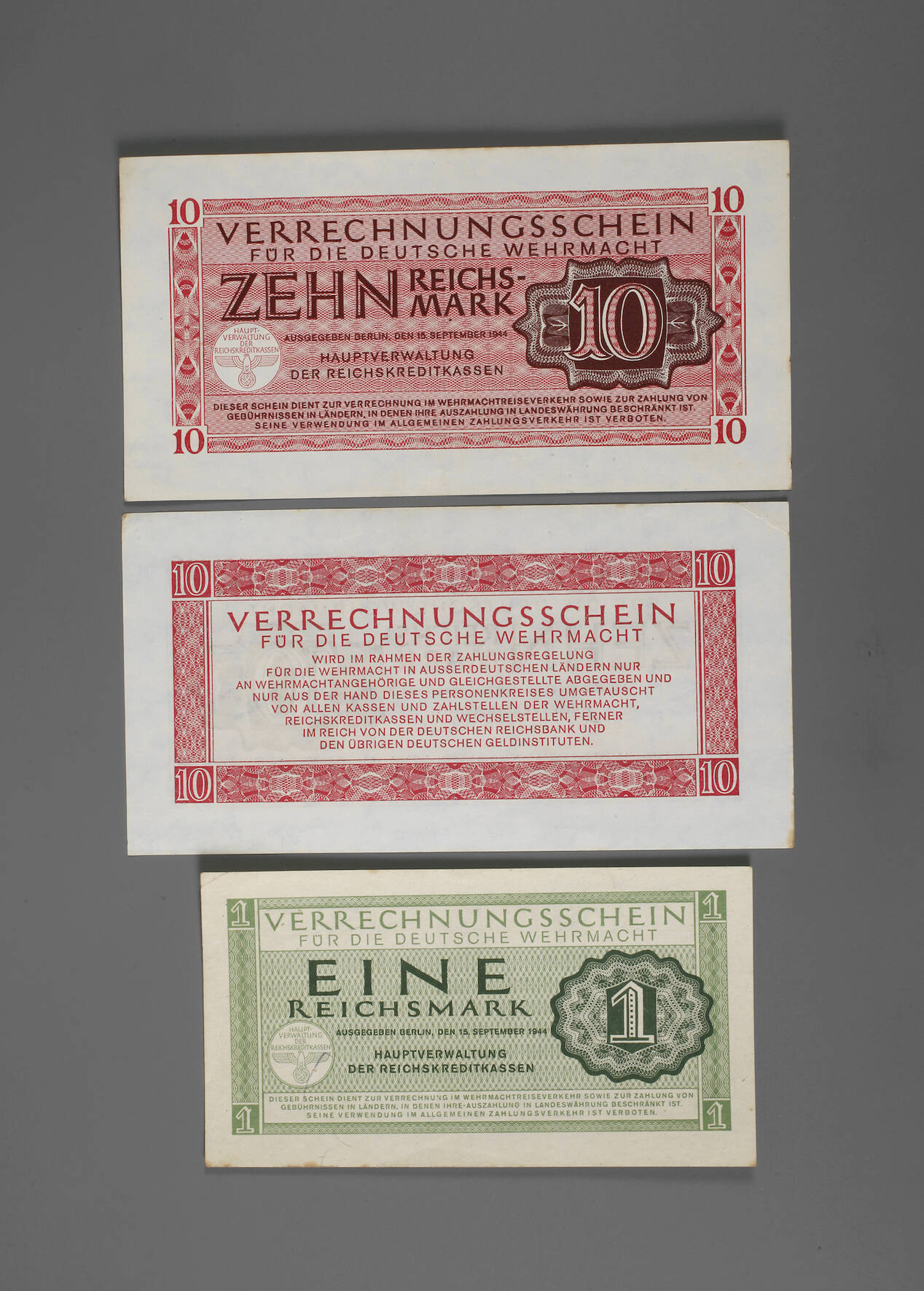 Verrechnungsscheine Wehrmacht