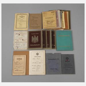 Konvolut Soldbücher/Arbeitsbücher