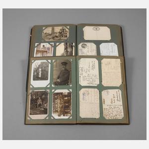 Zwei Postkartenalben 1. Weltkrieg