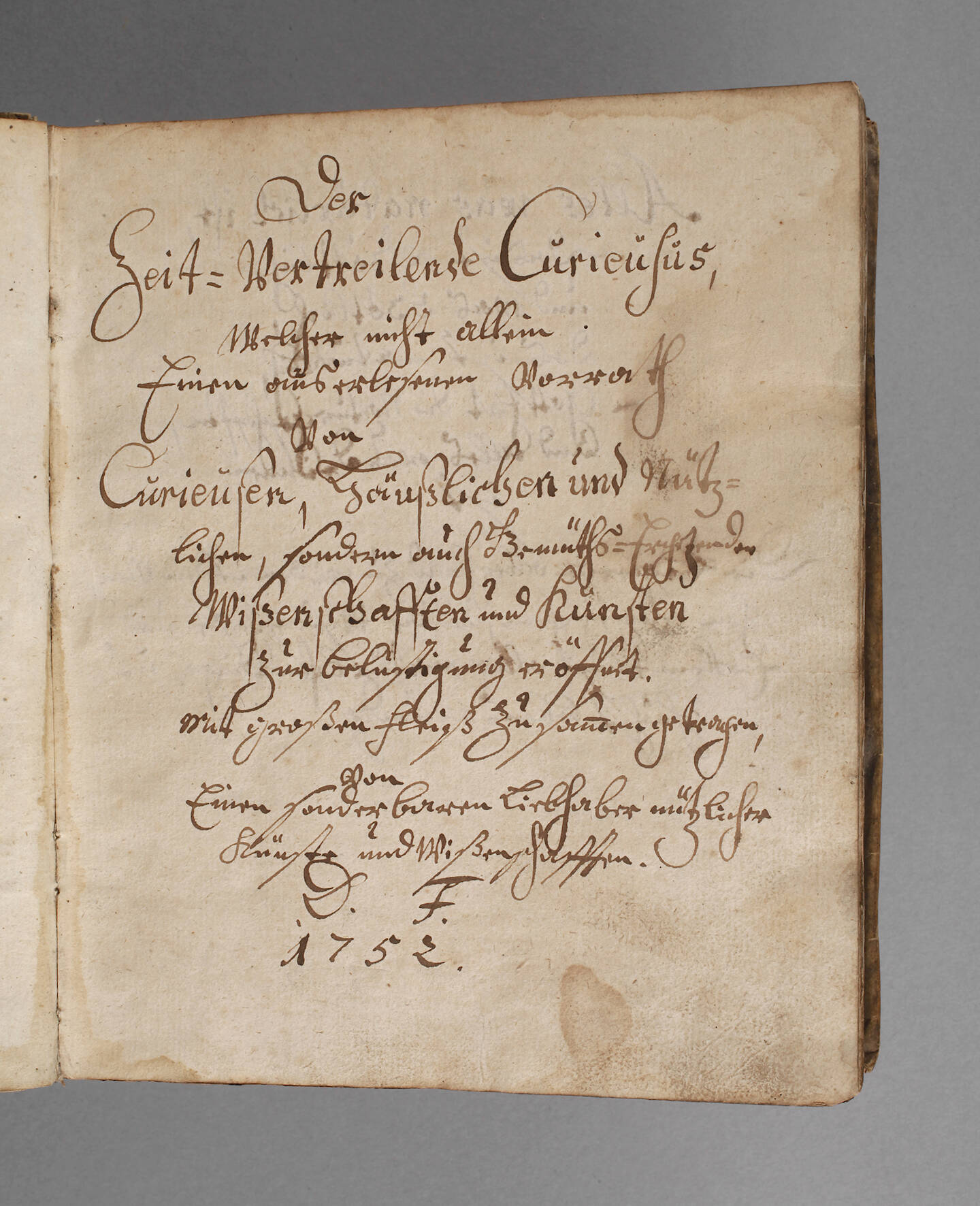 Der Zeit-Vertreibende Curieusus