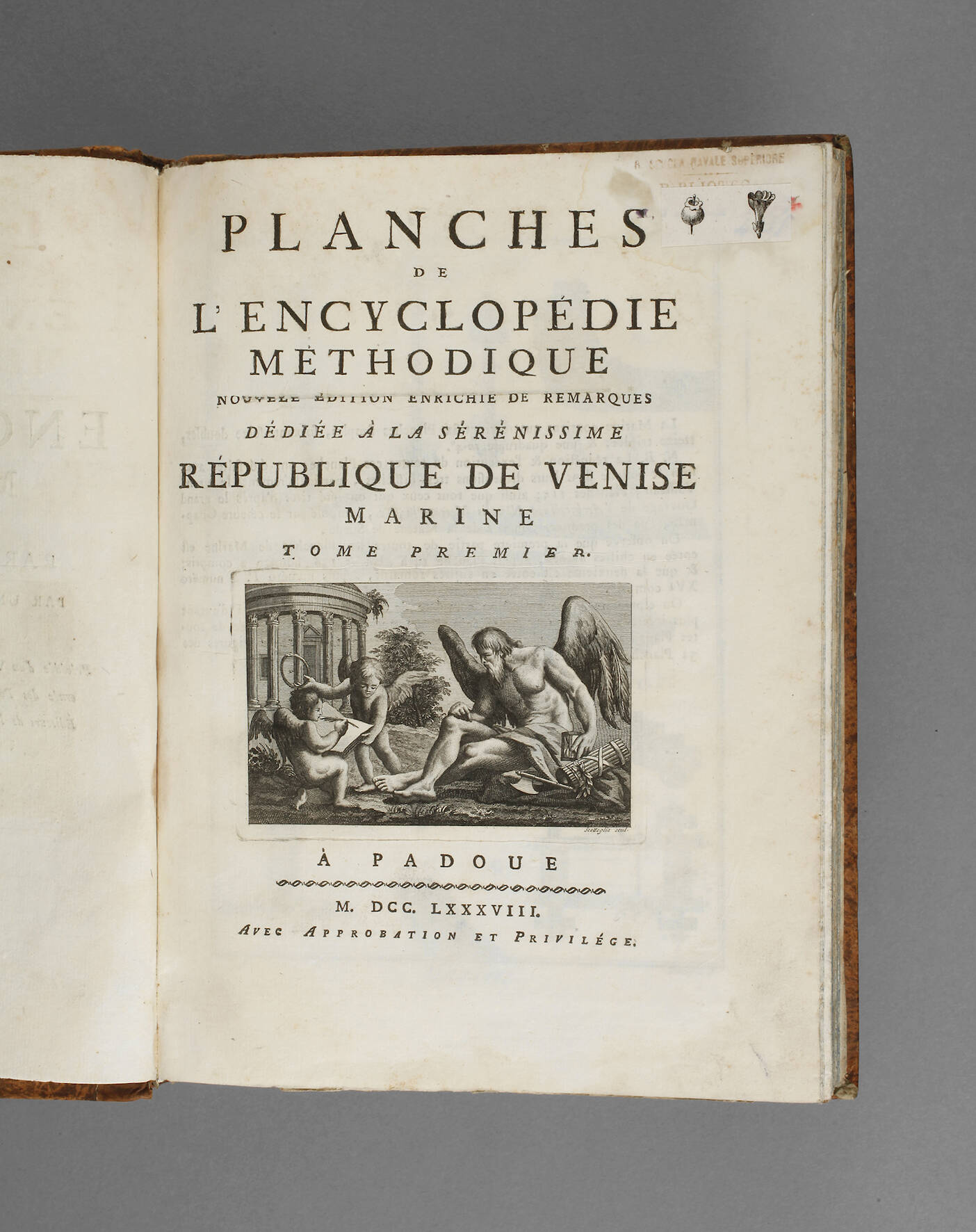 Planches de l'Encyclopédie Methodique – Marine T. I,1