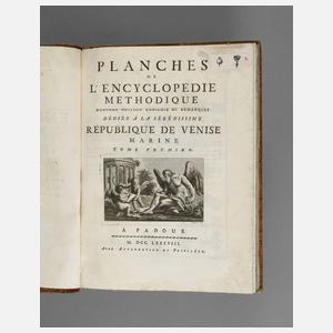 Planches de l'Encyclopédie Methodique – Marine T. I,1