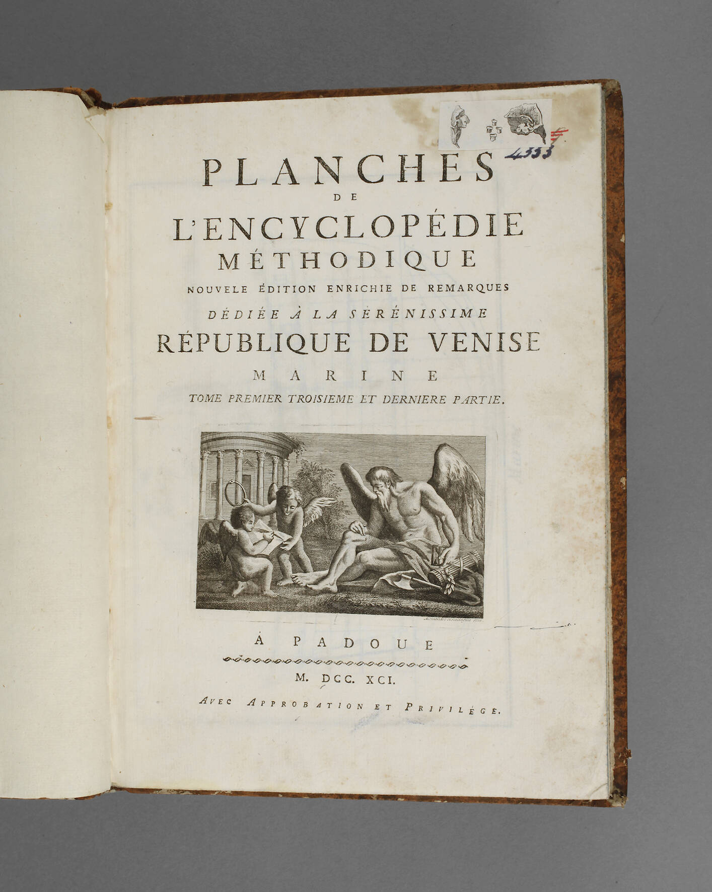 Planches de l'Encyclopédie Methodique – Marine T. I,3