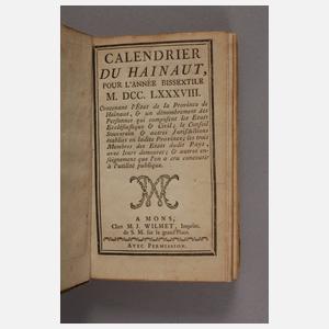 Zwei Kalender 1779 und 1788
