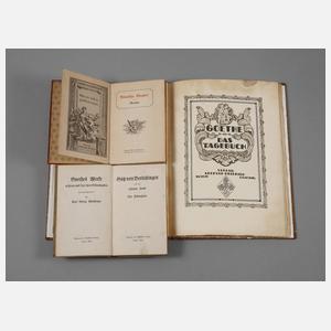 Drei Liebhaberausgaben Goethe