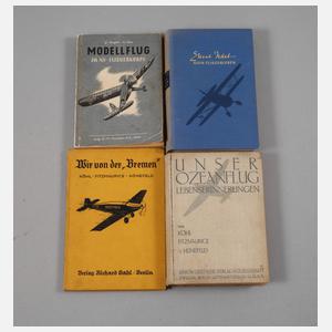 Vier Bücher Luftfahrt