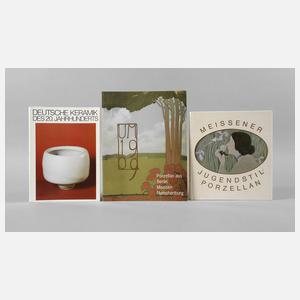 Drei Fachbücher Porzellan/Keramik