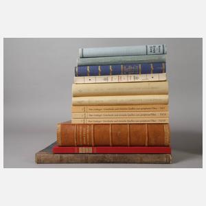 Konvolut antiquarischer Bücher