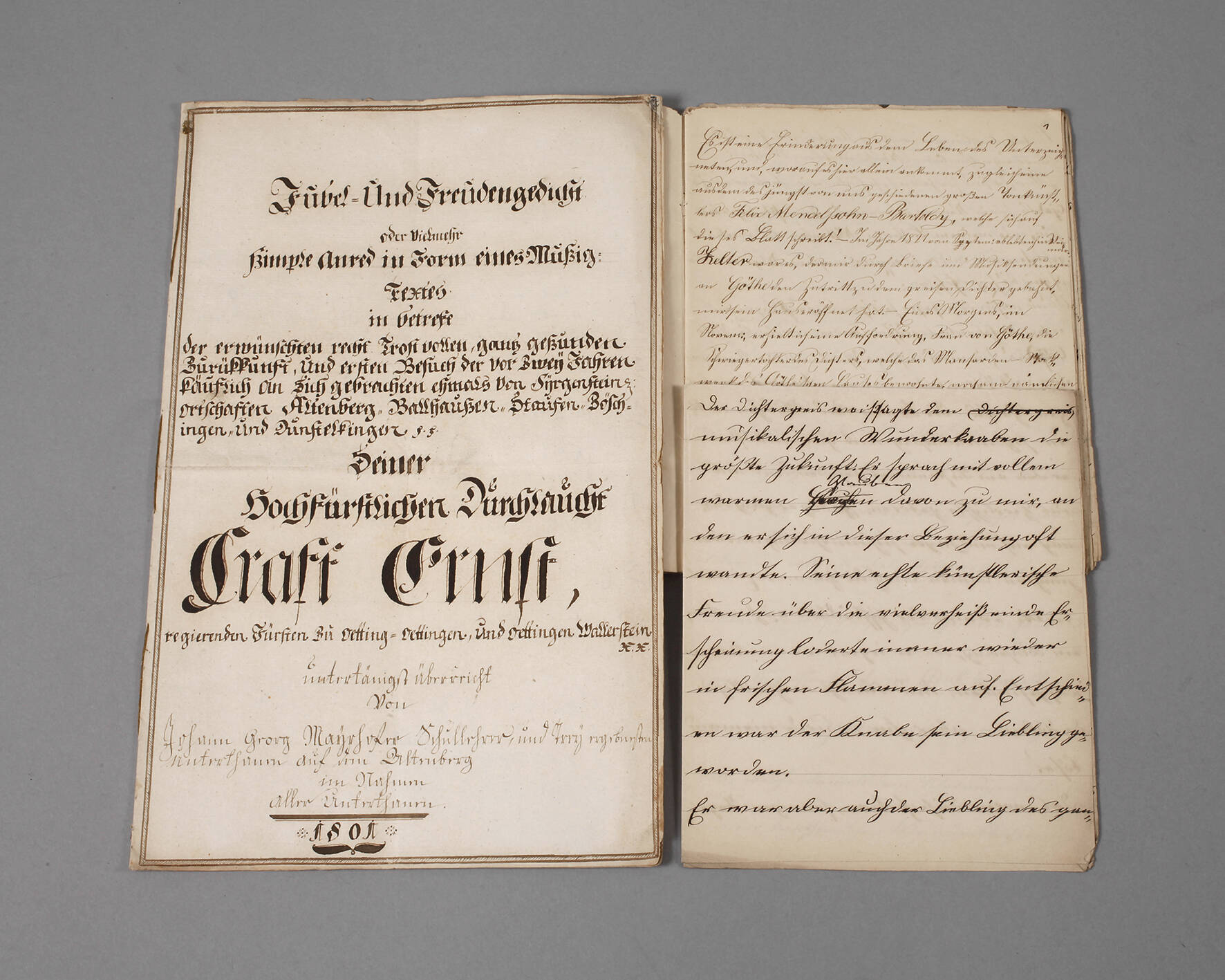 Mendelssohn im Goetheschen Hause