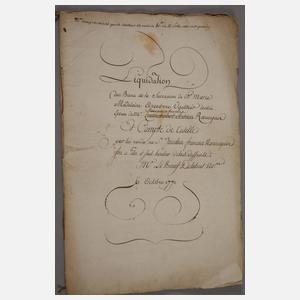 Französische Dokumente 18./19. Jh.